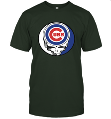 Chicago Cubs Grateful Dead Steal Your Face Baseball Mens T-Shirt Mens T-Shirt - VeigarTee