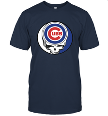 Chicago Cubs Grateful Dead Steal Your Face Baseball Mens T-Shirt Mens T-Shirt - VeigarTee