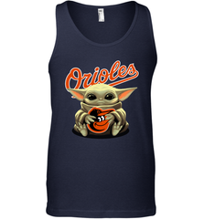 Baby Yoda Hugs Loves The Baltimore Orioles Baseball Mens Tank Top Mens Tank Top - VeigarTee