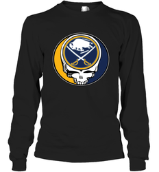 Buffalo Sabres Grateful Dead Steal Your Face Hockey NHL Adult Long Sleeve T-Shirt