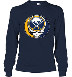 Buffalo Sabres Grateful Dead Steal Your Face Hockey NHL Adult Long Sleeve T-Shirt
