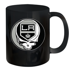 Los Angeles Kings Grateful Dead Steal Your Face Hockey NHL Ceramic Mug 11oz Ceramic Mug 11oz - VeigarTee