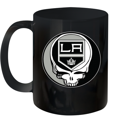 Los Angeles Kings Grateful Dead Steal Your Face Hockey NHL Ceramic Mug 11oz Ceramic Mug 11oz / Black / 11oz Ceramic Mug 11oz - VeigarTee