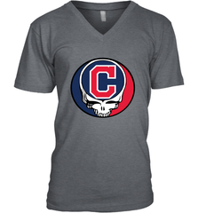 Cleveland Indians Grateful Dead Steal Your Face Baseball Mens V-Neck T-Shirt Mens V-Neck T-Shirt - VeigarTee