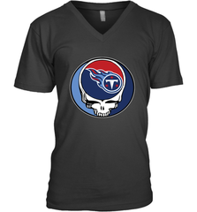 Tennessee Titans Grateful Dead Steal Your Face NFL Football Mens V-Neck T-Shirt Mens V-Neck T-Shirt - VeigarTee