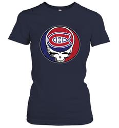 Montreal Canadiens Grateful Dead Steal Your Face Hockey NHL Womens T-Shirt