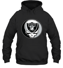Oakland Raiders Grateful Dead Steal Your Face NFL Football Adult Hoodie Sweatshirt Adult Hoodie Sweatshirt - VeigarTee