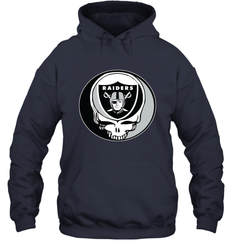 Oakland Raiders Grateful Dead Steal Your Face NFL Football Adult Hoodie Sweatshirt