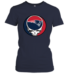 New England Patriots Grateful Dead Steal Your Face NFL Football Womens T-Shirt