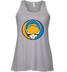 Los Angeles Chargers Grateful Dead Steal Your Face NFL Football Womens Racerback Tank Top Womens Racerback Tank Top - VeigarTee