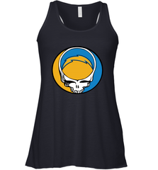 Los Angeles Chargers Grateful Dead Steal Your Face NFL Football Womens Racerback Tank Top Womens Racerback Tank Top - VeigarTee