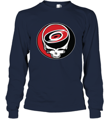 Carolina Hurricanes Grateful Dead Steal Your Face Hockey NHL Adult Long Sleeve T-Shirt Adult Long Sleeve T-Shirt - VeigarTee