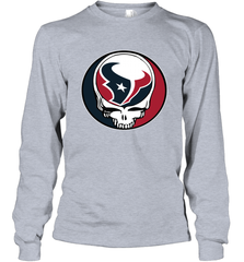 Houston Texans Grateful Dead Steal Your Face NFL Football Adult Long Sleeve T-Shirt Adult Long Sleeve T-Shirt - VeigarTee