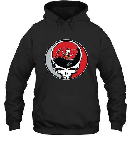 Tampa Bay Buccaneers Grateful Dead Steal Your Face NFL Football Adult Hoodie Sweatshirt Adult Hoodie Sweatshirt / Black / S Adult Hoodie Sweatshirt - VeigarTee