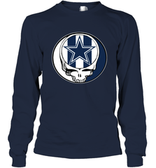 Dallas Cowboys Grateful Dead Steal Your Face NFL Football Adult Long Sleeve T-Shirt Adult Long Sleeve T-Shirt - VeigarTee