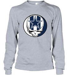 Dallas Cowboys Grateful Dead Steal Your Face NFL Football Adult Long Sleeve T-Shirt Adult Long Sleeve T-Shirt - VeigarTee
