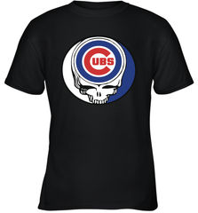 Chicago Cubs Grateful Dead Steal Your Face Baseball Youth T-Shirt Youth T-Shirt - VeigarTee