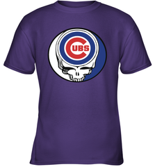 Chicago Cubs Grateful Dead Steal Your Face Baseball Youth T-Shirt Youth T-Shirt - VeigarTee