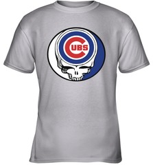 Chicago Cubs Grateful Dead Steal Your Face Baseball Youth T-Shirt Youth T-Shirt - VeigarTee