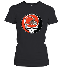 Cleveland Browns Grateful Dead Steal Your Face NFL Football Womens T-Shirt Womens T-Shirt - VeigarTee