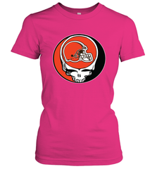 Cleveland Browns Grateful Dead Steal Your Face NFL Football Womens T-Shirt Womens T-Shirt - VeigarTee