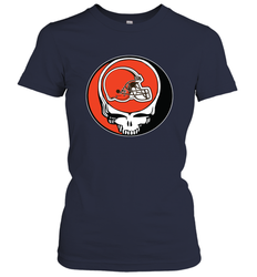 Cleveland Browns Grateful Dead Steal Your Face NFL Football Womens T-Shirt
