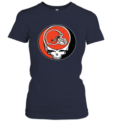 Cleveland Browns Grateful Dead Steal Your Face NFL Football Womens T-Shirt Womens T-Shirt - VeigarTee