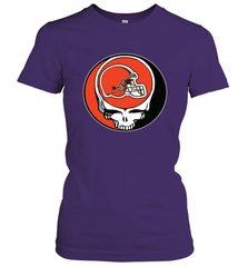 Cleveland Browns Grateful Dead Steal Your Face NFL Football Womens T-Shirt Womens T-Shirt - VeigarTee