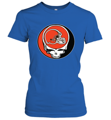 Cleveland Browns Grateful Dead Steal Your Face NFL Football Womens T-Shirt Womens T-Shirt - VeigarTee