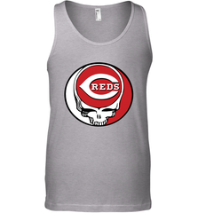 Cincinnati Reds Grateful Dead Steal Your Face Baseball Mens Tank Top Mens Tank Top - VeigarTee