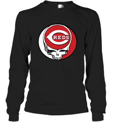 Cincinnati Reds Grateful Dead Steal Your Face Baseball Adult Long Sleeve T-Shirt Adult Long Sleeve T-Shirt - VeigarTee