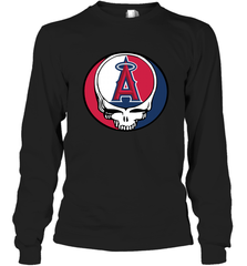 Los Angeles Angels Grateful Dead Steal Your Face Baseball Adult Long Sleeve T-Shirt Adult Long Sleeve T-Shirt - VeigarTee