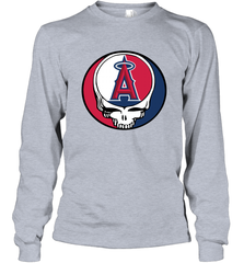 Los Angeles Angels Grateful Dead Steal Your Face Baseball Adult Long Sleeve T-Shirt Adult Long Sleeve T-Shirt - VeigarTee