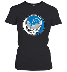 Detroit Lions Grateful Dead Steal Your Face NFL Football Womens T-Shirt