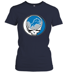 Detroit Lions Grateful Dead Steal Your Face NFL Football Womens T-Shirt