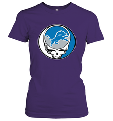 Detroit Lions Grateful Dead Steal Your Face NFL Football Womens T-Shirt Womens T-Shirt - VeigarTee
