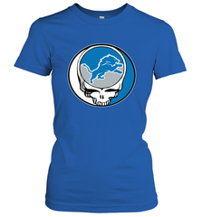 Detroit Lions Grateful Dead Steal Your Face NFL Football Womens T-Shirt Womens T-Shirt - VeigarTee