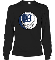 Detroit Tigers Grateful Dead Steal Your Face Baseball Adult Long Sleeve T-Shirt Adult Long Sleeve T-Shirt - VeigarTee