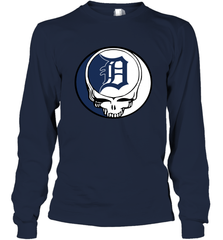 Detroit Tigers Grateful Dead Steal Your Face Baseball Adult Long Sleeve T-Shirt Adult Long Sleeve T-Shirt - VeigarTee