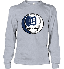 Detroit Tigers Grateful Dead Steal Your Face Baseball Adult Long Sleeve T-Shirt Adult Long Sleeve T-Shirt - VeigarTee