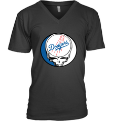 Los Angeles Dodgers Grateful Dead Steal Your Face Baseball Mens V-Neck T-Shirt Mens V-Neck T-Shirt - VeigarTee