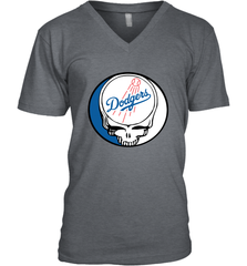 Los Angeles Dodgers Grateful Dead Steal Your Face Baseball Mens V-Neck T-Shirt Mens V-Neck T-Shirt - VeigarTee