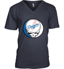 Los Angeles Dodgers Grateful Dead Steal Your Face Baseball Mens V-Neck T-Shirt Mens V-Neck T-Shirt - VeigarTee