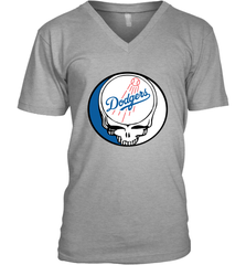 Los Angeles Dodgers Grateful Dead Steal Your Face Baseball Mens V-Neck T-Shirt Mens V-Neck T-Shirt - VeigarTee
