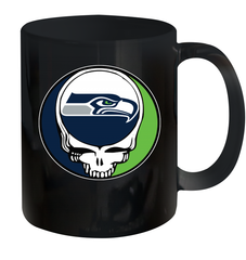 Seattle Seahawks Grateful Dead Steal Your Face NFL Football Ceramic Mug 11oz Ceramic Mug 11oz - VeigarTee