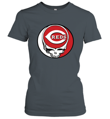 Cincinnati Reds Grateful Dead Steal Your Face Baseball Womens T-Shirt Womens T-Shirt - VeigarTee