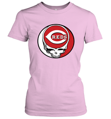 Cincinnati Reds Grateful Dead Steal Your Face Baseball Womens T-Shirt Womens T-Shirt - VeigarTee