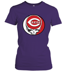 Cincinnati Reds Grateful Dead Steal Your Face Baseball Womens T-Shirt Womens T-Shirt - VeigarTee