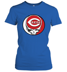 Cincinnati Reds Grateful Dead Steal Your Face Baseball Womens T-Shirt Womens T-Shirt - VeigarTee
