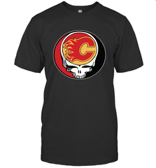 Calgary Flames Grateful Dead Steal Your Face Hockey NHL Mens T-Shirt Mens T-Shirt - VeigarTee